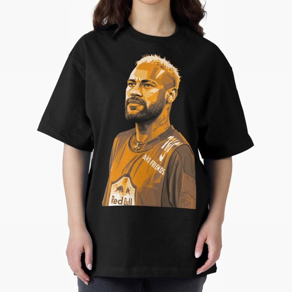 Neymar Oversized T-Shirt Join the Countdown to FIFA World Cup 2026 USA Canada Mexico with Neymar, Haaland and Cristiano Ronaldo, Brazil, Portugal and Argentina Energy, Classic Soccer Heritage, Championship Pressure, Fan Loyalty and International