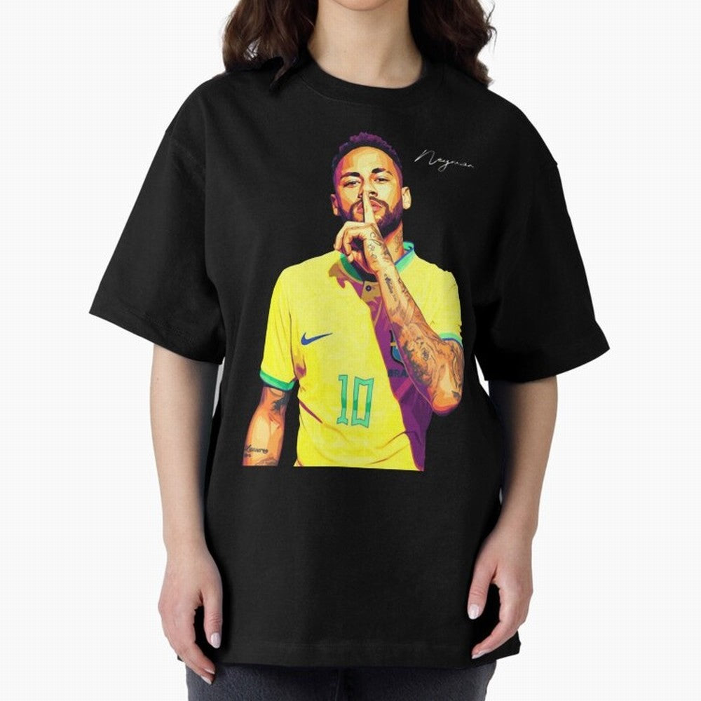 Neymar - vector Classic T-Shirt Join the Global Buzz around Match Day Hype around FIFA World Cup 2026 Group Stage, Mbappe, Spain, Sports Nostalgia, International Competition, Famous Players and Unforgettable Victories; Created for Match Day