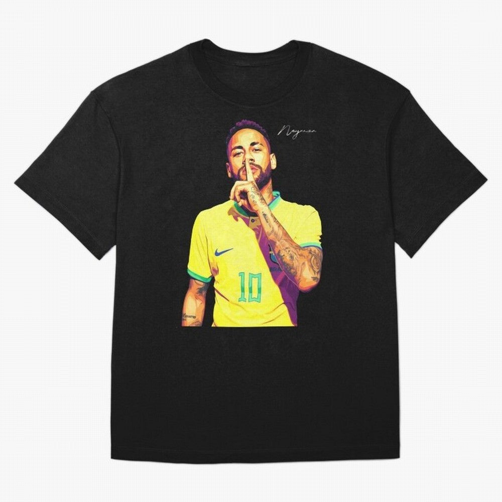 Neymar - vector Classic T-Shirt Join the Global Buzz around Match Day Hype around FIFA World Cup 2026 Group Stage, Mbappe, Spain, Sports Nostalgia, International Competition, Famous Players and Unforgettable Victories; Created for Match Day