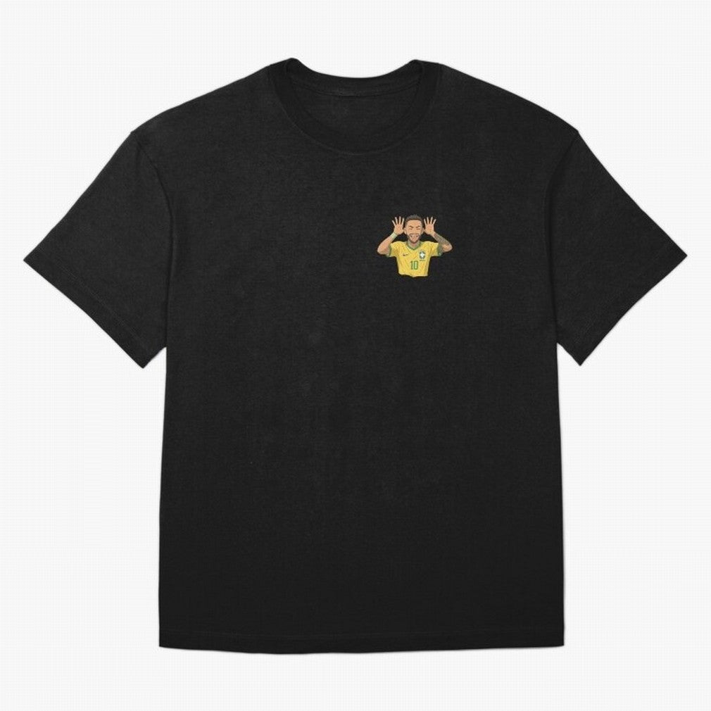 Neymar Brazil ¨C Tongue-Out Celebration | Yellow Kit #10 | Ghibli Style Classic T-Shirt Keep the Match Day Mood of Global Football Passion for FIFA World Cup 2026 USA Canada Mexico, with Mbappe, France, Football Festival Excitement, Trophy