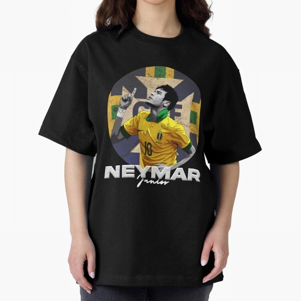 Neymar Junior Oversized T-Shirt Follow Every Goal of the FIFA World Cup 2026 Group Stage Journey through CR7 and Messi Highlights, Brazil, Portugal and Argentina Pride, Classic Soccer Heritage, Championship Pressure, Fan Loyalty and International
