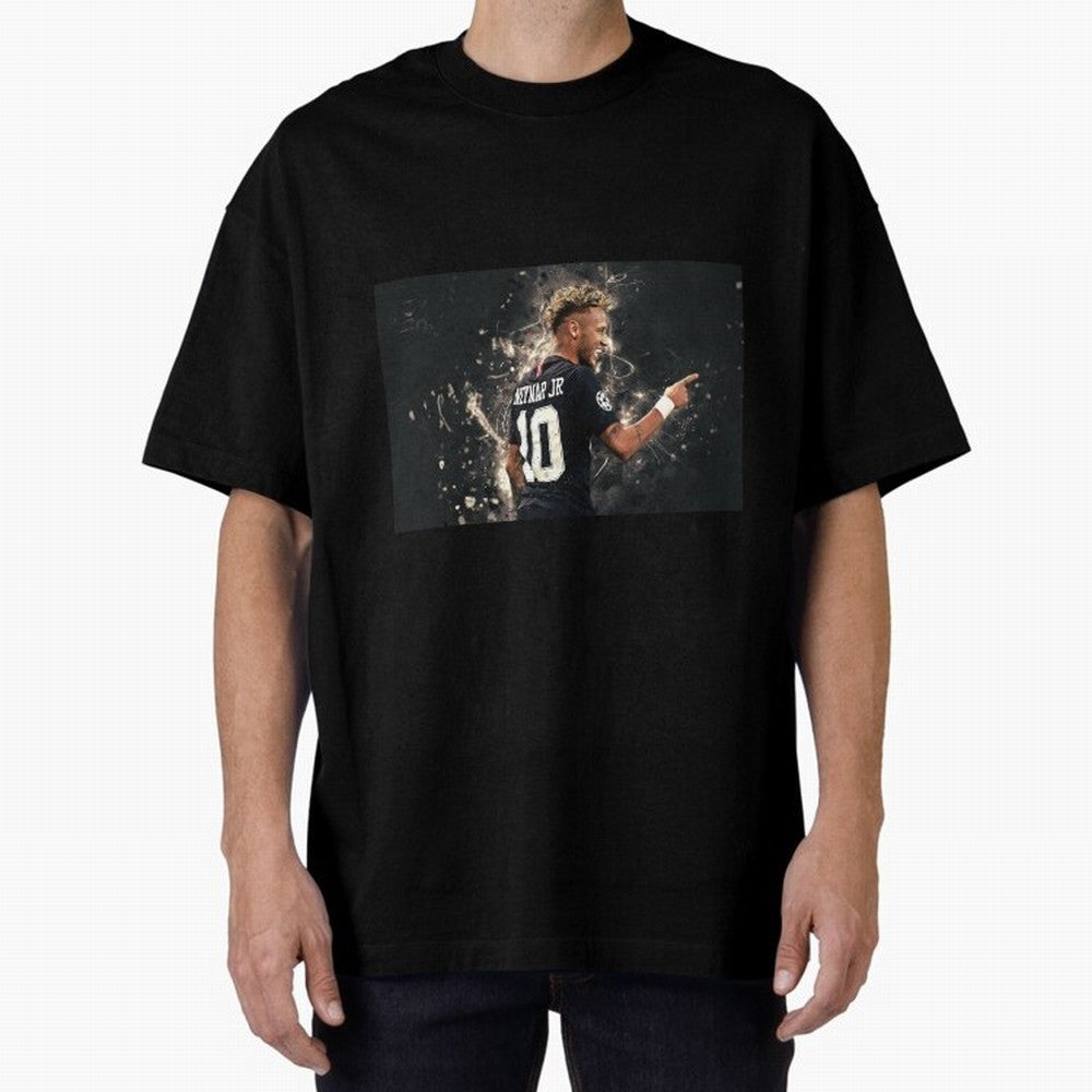 Neymar #111 Oversized T-Shirt Capture Stadium Memories from FIFA World Cup 2026 USA Canada Mexico Spirit, with Portugal, Spain and Germany, CR7 and Messi, Sports Nostalgia, International Competition, Famous Players and Unforgettable Victories;