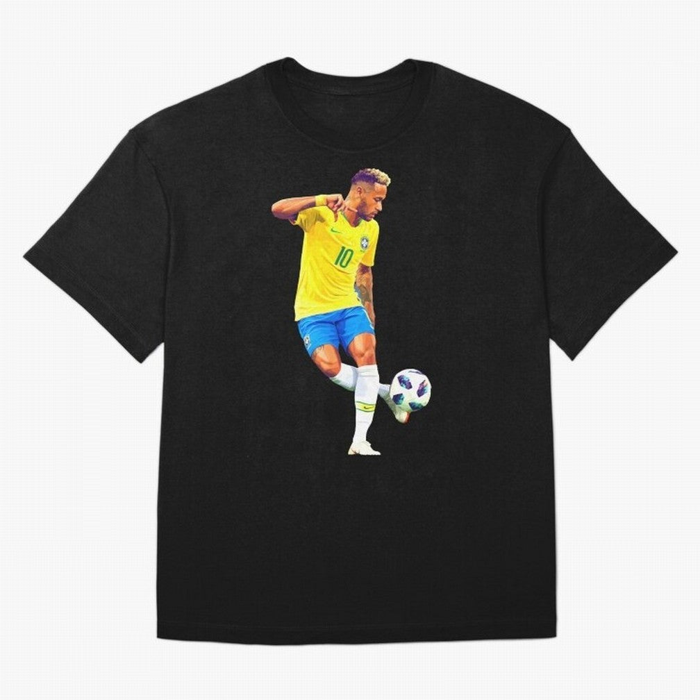 Neymar Oversized T-Shirt Celebrate the Magic of the FIFA World Cup 2026 Journey through Messi and Cristiano Ronaldo Highlights, Brazil Pride, Goal Celebration Energy, Supporter Heritage, Football Icons and Worldwide Tournament Joy; Great for