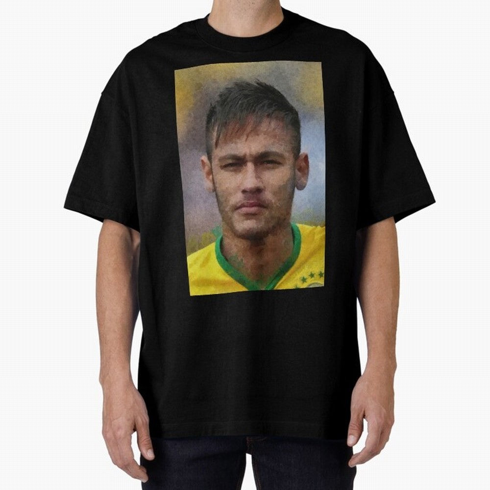 Neymar Oversized T-Shirt Unlock Global Football Passion for FIFA World Cup 2026 USA Canada Mexico, Capturing Neymar, Argentina, Classic Soccer Heritage, Championship Pressure, Fan Loyalty and International Pride; Built for Supporters Chasing Trophy