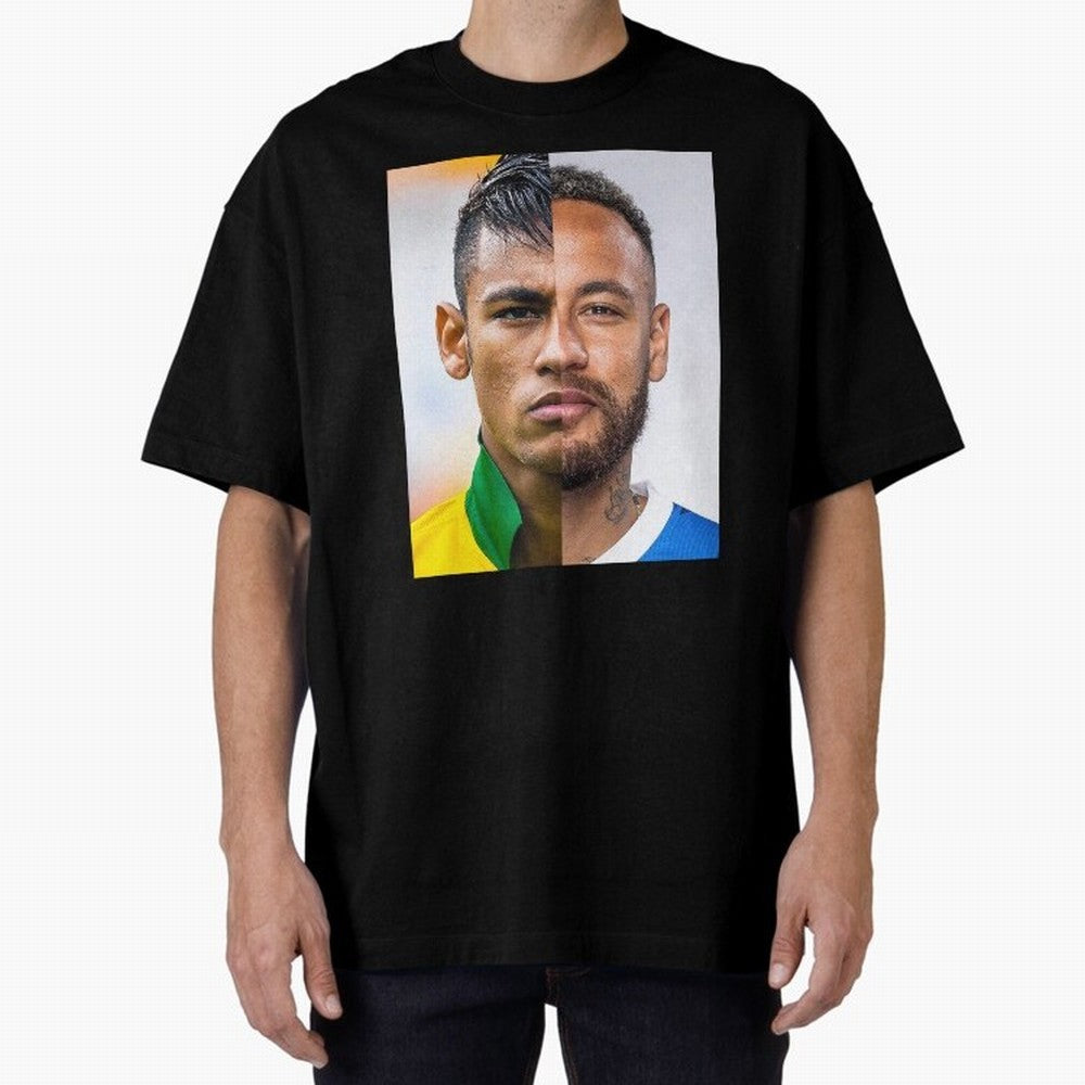 Neymar Oversized T-Shirt Celebrate the Stars of the FIFA World Cup 2026 Journey through Messi, CR7 and Mbappe Highlights, England Pride, Worldwide Fan Energy, Dramatic Goals, Stadium Lights and Championship Celebrations; Perfect for Supporters Who