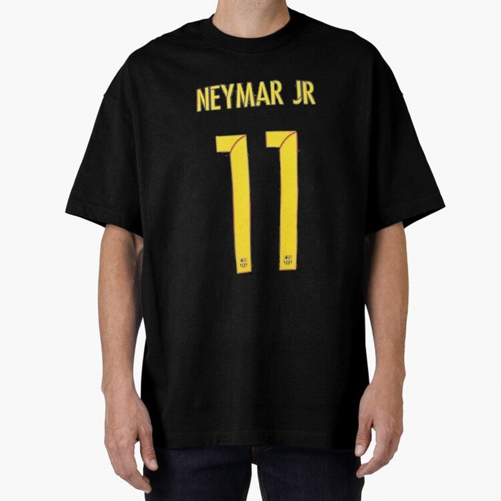 NEYMAR Oversized T-Shirt Carry Global Football Passion for FIFA World Cup 2026, Featuring Messi, CR7 and Mbappe, France, Sports Nostalgia, International Competition, Famous Players and Unforgettable Victories; Made for Collectors Who Enjoy Iconic
