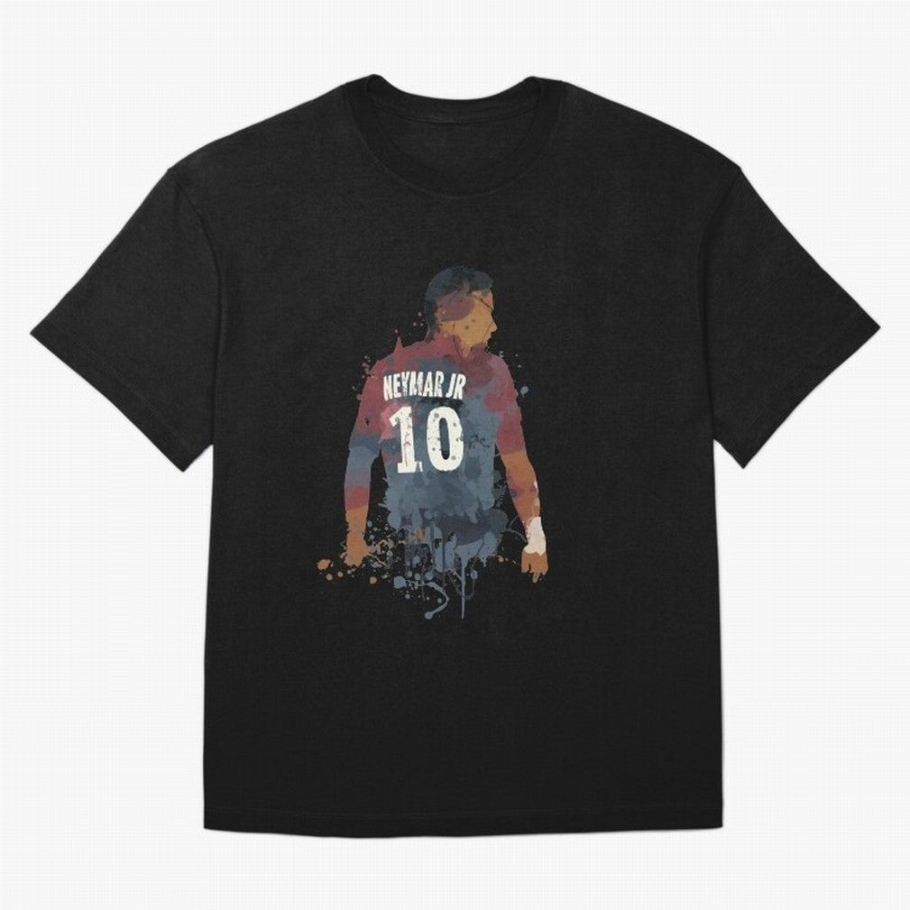 Neymar Brazilian Legend Art Oversized T-Shirt Stand Proud for Global Football Passion for FIFA World Cup 2026, Made for Haaland and Mbappe, Argentina, Global Supporter Spirit, Legendary Goals, National Colors and Tournament Celebration; Ideal for