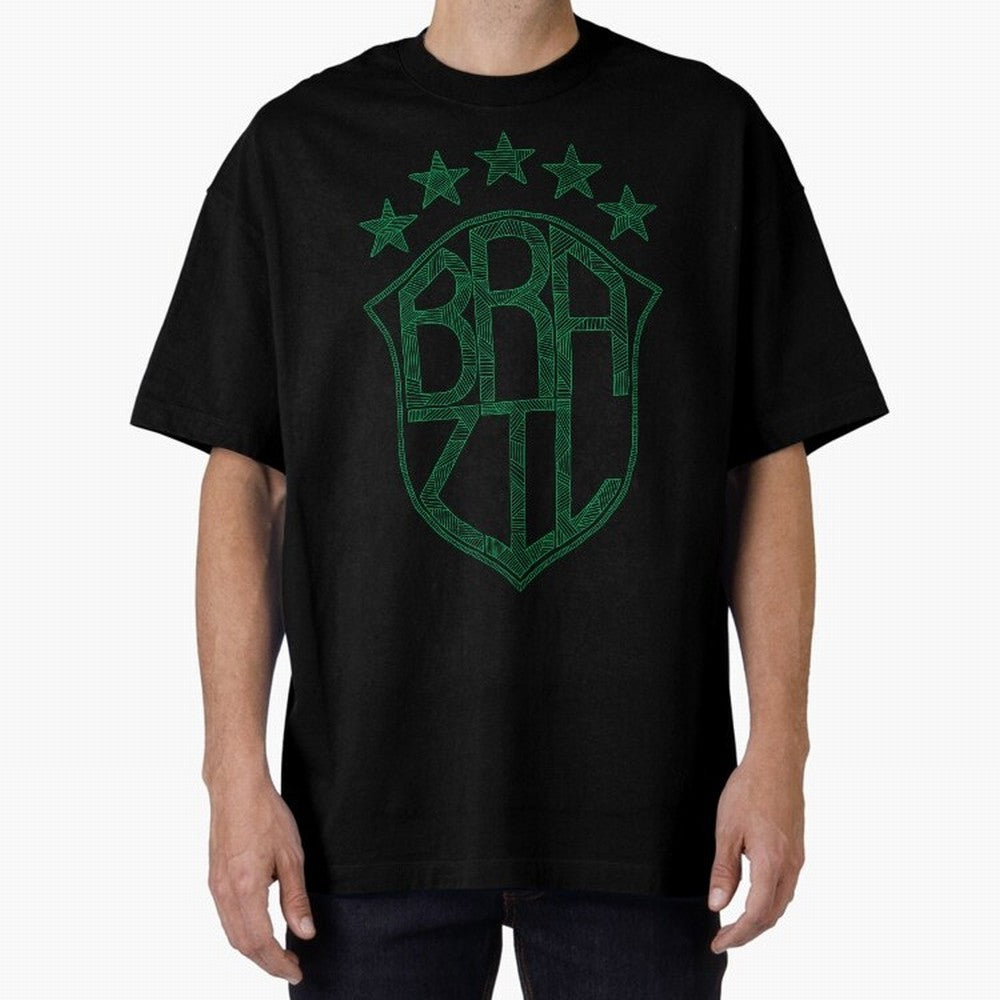 Brazil Classic T-Shirt Bring a Vintage Feel to Match Day Hype around FIFA World Cup 2026 Group Stage, Mbappe, France, Championship Spirit, Famous Goals, Roaring Crowds and International Football Unity; Great for Supporters Who Love Legendary