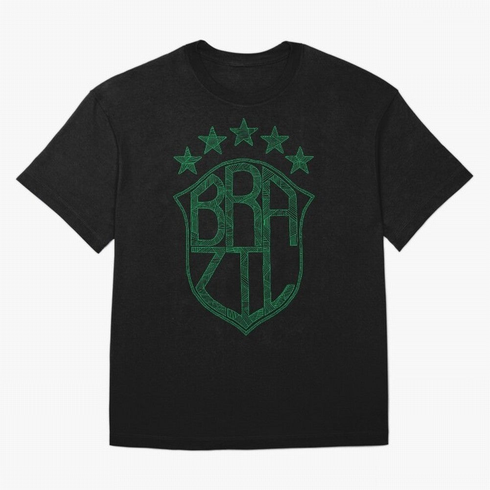 Brazil Classic T-Shirt Bring a Vintage Feel to Match Day Hype around FIFA World Cup 2026 Group Stage, Mbappe, France, Championship Spirit, Famous Goals, Roaring Crowds and International Football Unity; Great for Supporters Who Love Legendary