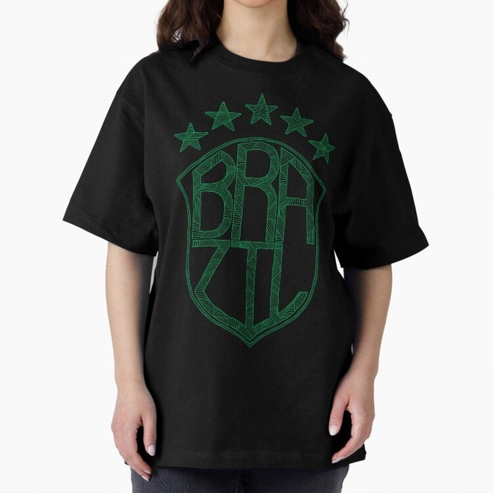 Brazil Classic T-Shirt Bring a Vintage Feel to Match Day Hype around FIFA World Cup 2026 Group Stage, Mbappe, France, Championship Spirit, Famous Goals, Roaring Crowds and International Football Unity; Great for Supporters Who Love Legendary