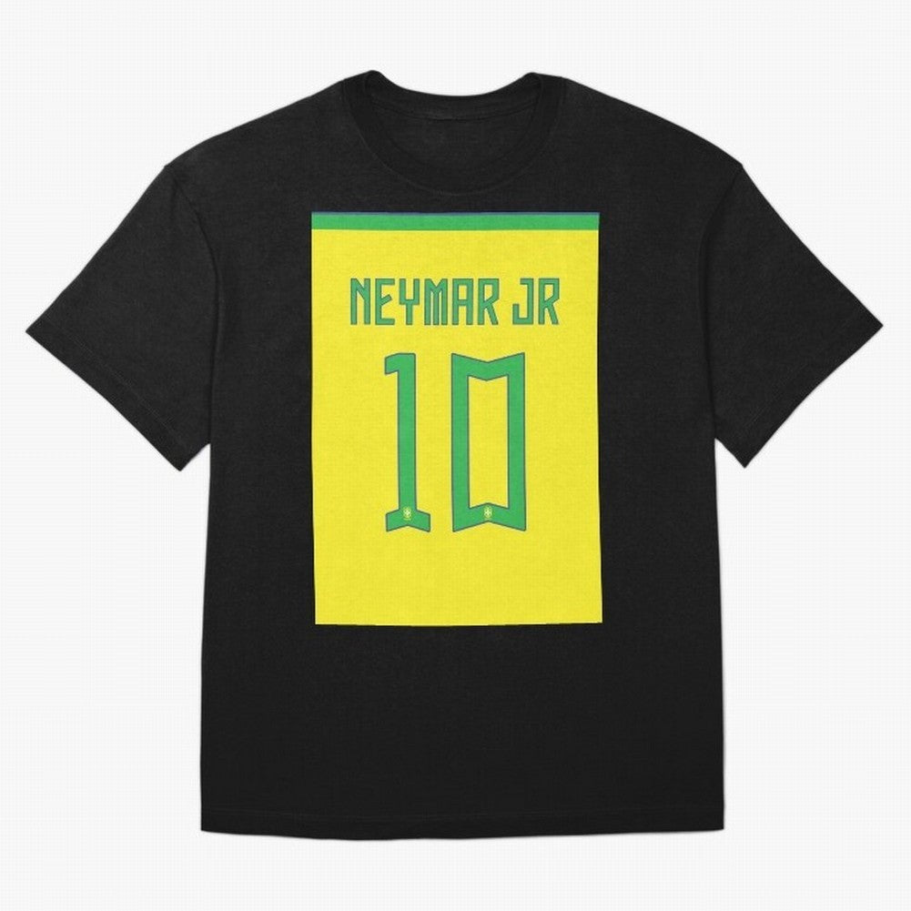Neymar 10 Brazil 2022 World Cup Jersey Classic T-Shirt Join FIFA World Cup 2026 Group Stage for Fans of CR7 and Portugal, Spain and Germany, Bringing Retro Football Energy, Iconic Rivalries, Trophy Chase Drama and Stadium Atmosphere; Perfect for