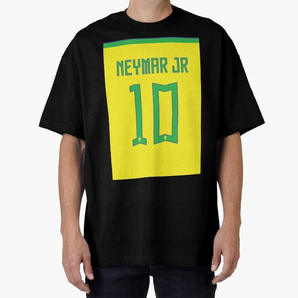 Neymar 10 Brazil 2022 World Cup Jersey Classic T-Shirt Join FIFA World Cup 2026 Group Stage for Fans of CR7 and Portugal, Spain and Germany, Bringing Retro Football Energy, Iconic Rivalries, Trophy Chase Drama and Stadium Atmosphere; Perfect for