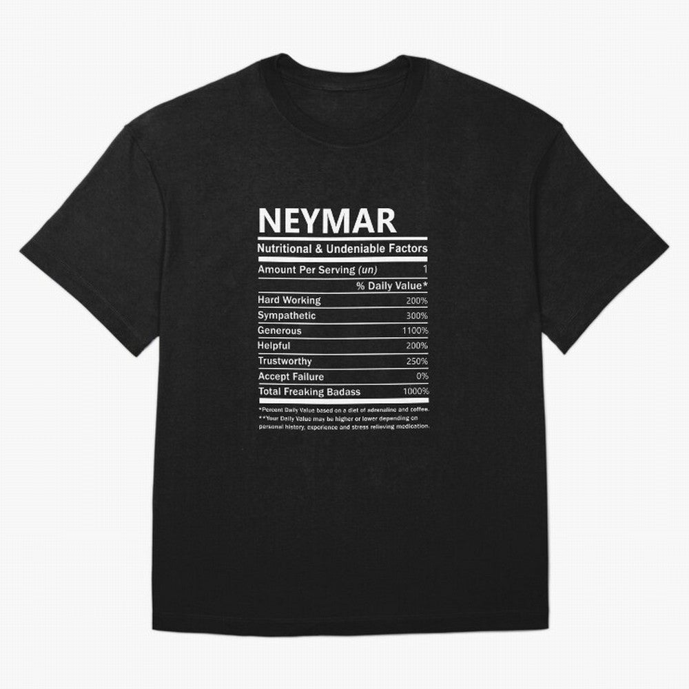 Neymar Name T Shirt - Neymar Nutritional And Undeniable Factors Gift Item Tee Essential T-Shirt Mark FIFA World Cup 2026 Group Stage for Fans of Neymar, Haaland and Cristiano Ronaldo and Brazil, Bringing Football Festival Excitement, Trophy