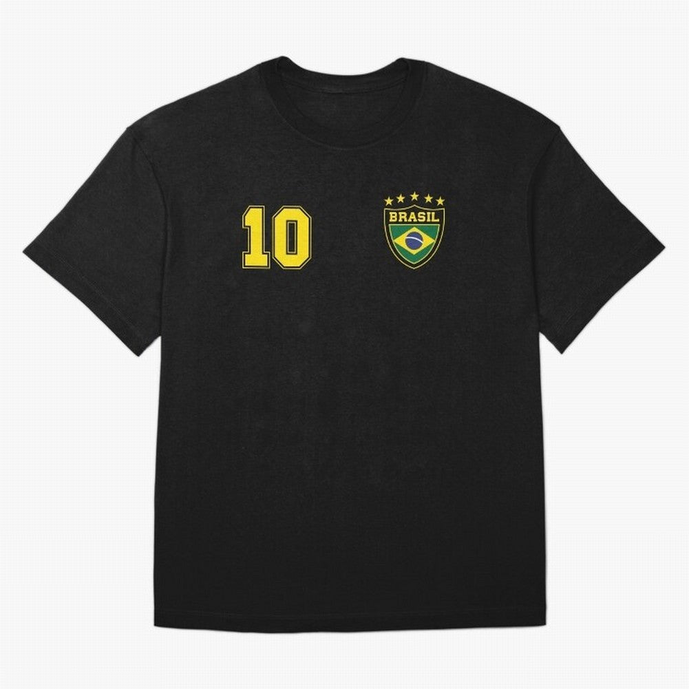 Classic Brasil Soccer No. 10 Brazil World Jersey Cup T Shirt Essential T-Shirt Celebrate Rivalries and Pride in FIFA World Cup 2026 USA Canada Mexico Spirit, Connected to England, France and Netherlands, Mbappe, Football Passion, Legendary
