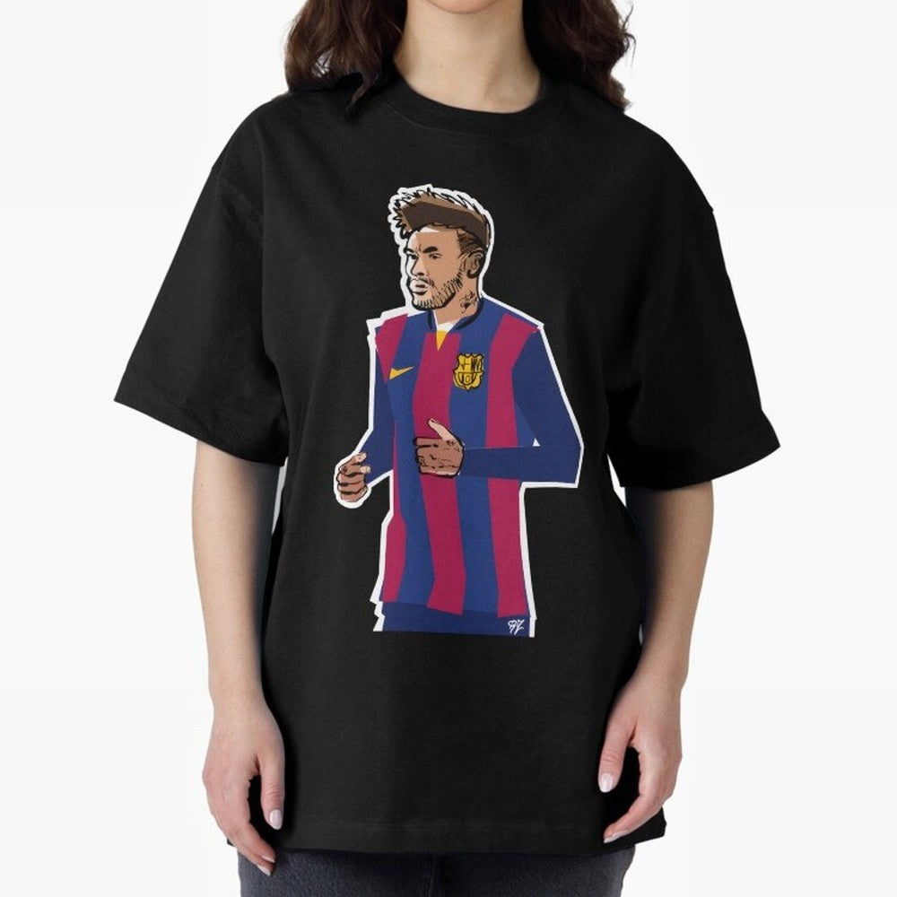 Neymar prime Oversized T-Shirt Capture FIFA World Cup 2026 for Fans of Messi and Argentina and Brazil, Bringing Football Festival Excitement, Trophy Ambitions, Country Rivalries and Star Player Buzz; Ideal for Passionate Fans Who Love Underdog