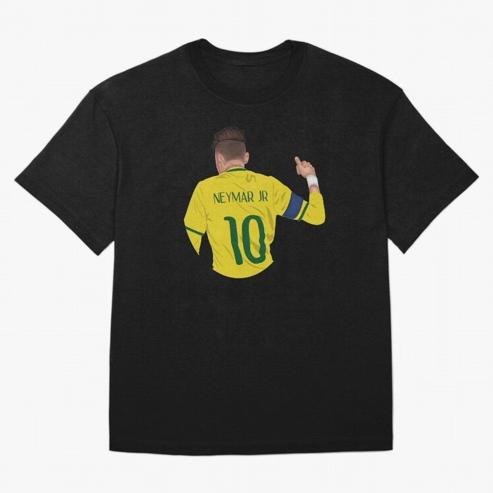 Neymar Junior Oversized T-Shirt Keep the Legacy of FIFA World Cup 2026 USA Canada Mexico Built around CR7 and Messi, Brazil, Portugal and Argentina Energy, Vintage Soccer Flavor, Modern Football Stars, National Flags and Final Night Emotion; Made
