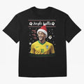Jingle Balls Christmas Football Fan Art with Santa Neymar Active T-Shirt Celebrate Fan Culture around Global Football Passion for FIFA World Cup 2026 USA Canada Mexico, Filled with Mbappe, Argentina and Brazil, Fan Favorite Moments, National Team