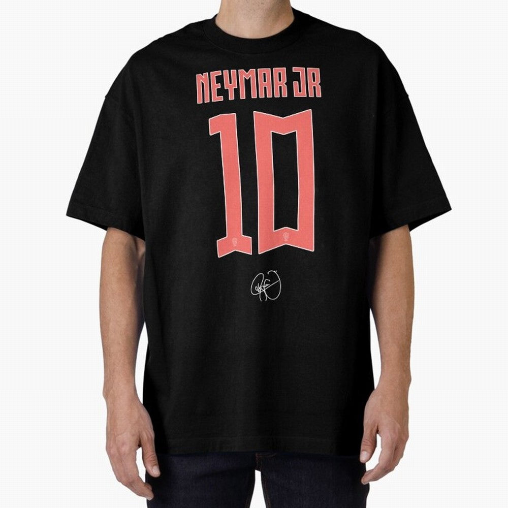 Neymar 10 Oversized T-Shirt Celebrate the Magic of Match Day Hype around FIFA World Cup 2026 USA Canada Mexico, Haaland, Argentina, Football Passion, Legendary Performances, Festival Vibes and Supporter Community; Made for Die Hard Supporters,