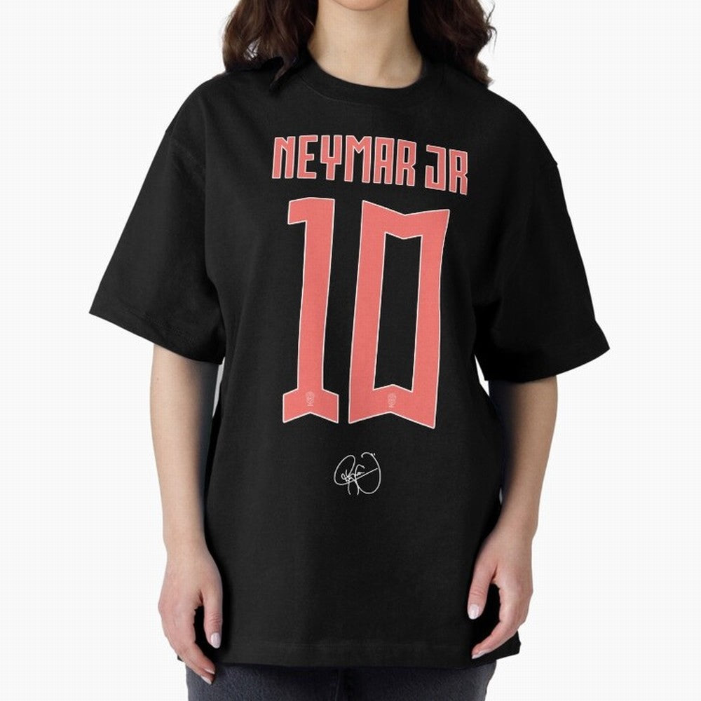 Neymar 10 Oversized T-Shirt Celebrate the Magic of Match Day Hype around FIFA World Cup 2026 USA Canada Mexico, Haaland, Argentina, Football Passion, Legendary Performances, Festival Vibes and Supporter Community; Made for Die Hard Supporters,