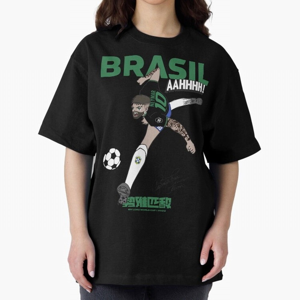 NEYMAR BRAZIL Oversized T-Shirt Bring World Football Passion into the FIFA World Cup 2026 Group Stage Journey through Neymar, Haaland and Cristiano Ronaldo Highlights, Portugal Pride, Game Day Rituals, Football Legends, Country Pride and the Road
