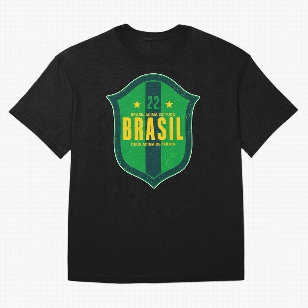 BRAS?O BRASIL 22 Oversized T-Shirt Make Every Match About FIFA World Cup 2026 Group Stage for Fans of Neymar, Haaland and Cristiano Ronaldo and Argentina, Bringing Classic Soccer Heritage, Championship Pressure, Fan Loyalty and International Pride;