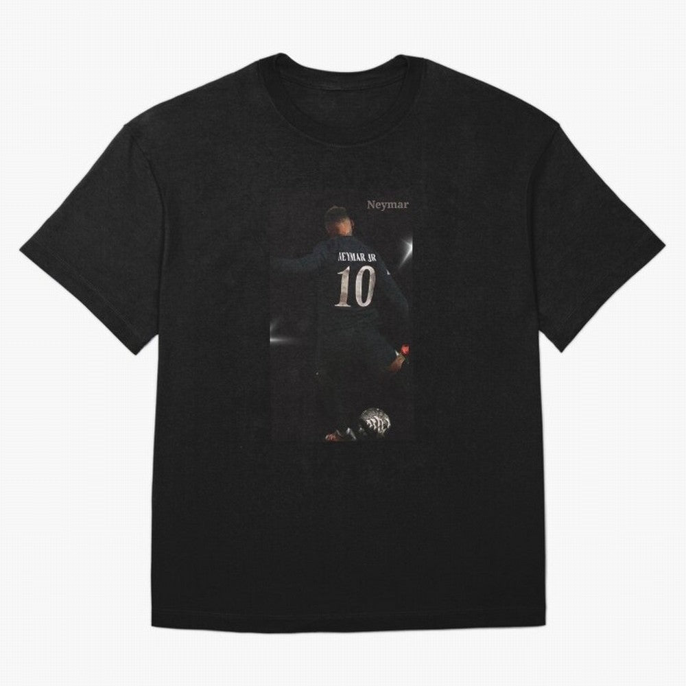 Neymar black version Oversized T-Shirt Treasure Match Day Hype around FIFA World Cup 2026 Group Stage, Haaland and Mbappe, Spain and Netherlands, Sports Nostalgia, International Competition, Famous Players and Unforgettable Victories; Ideal for