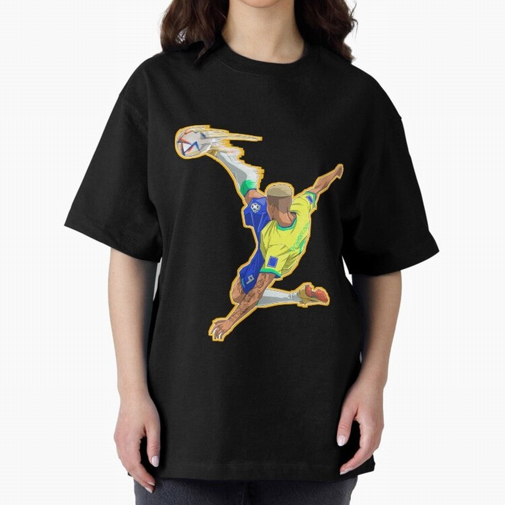 Richarlison Anime Goal Essential T-Shirt Celebrate Soccer Greatness during Match Day Hype around FIFA World Cup 2026 Group Stage, Cristiano Ronaldo, England and Germany, Stadium Memories, Football Loyalty, International Chants and Championship