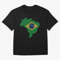 Map of Brazil (Brazil) Classic T-Shirt Turn Football Passion into the FIFA World Cup 2026 USA Canada Mexico Journey through Mbappe Highlights, Brazil, Portugal and Argentina Pride, Game Day Rituals, Football Legends, Country Pride and the Road to