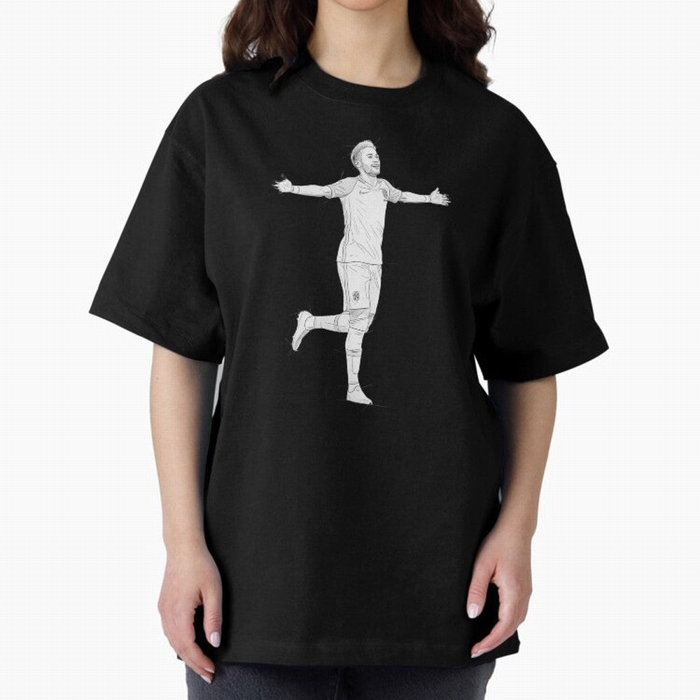Neymar Joga Bonito Oversized T-Shirt Celebrate Global Passion for Match Day Hype around FIFA World Cup 2026 USA Canada Mexico, Messi and Cristiano Ronaldo, Brazil, Stadium Memories, Football Loyalty, International Chants and Championship Tradition;