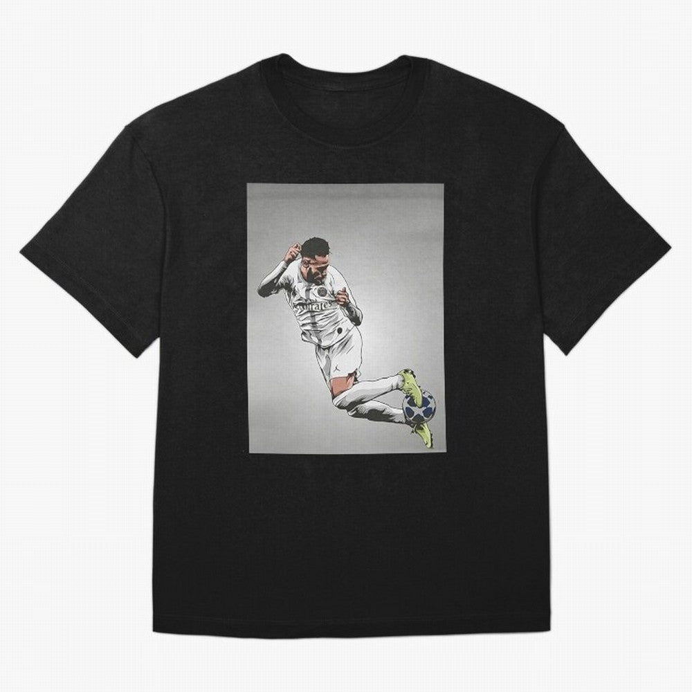 Illustration Neymar Wallpaper Classic T-Shirt Feel Global Football Passion for FIFA World Cup 2026, Celebrating Messi, Neymar and Mbappe, Brazil, Match Day Excitement, Supporter Culture, Golden Goals and Global Football Passion; Built for