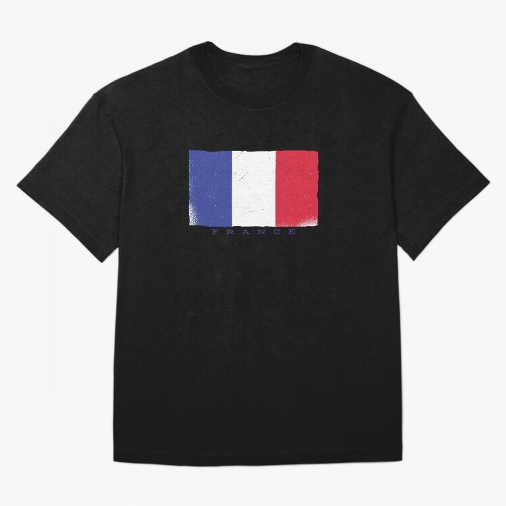 France Flag Design Classic T-Shirt Share the Excitement of Match Day Hype around FIFA World Cup 2026 USA Canada Mexico, Mbappe, England, Retro Football Energy, Iconic Rivalries, Trophy Chase Drama and Stadium Atmosphere; Ideal for Fans Who Follow