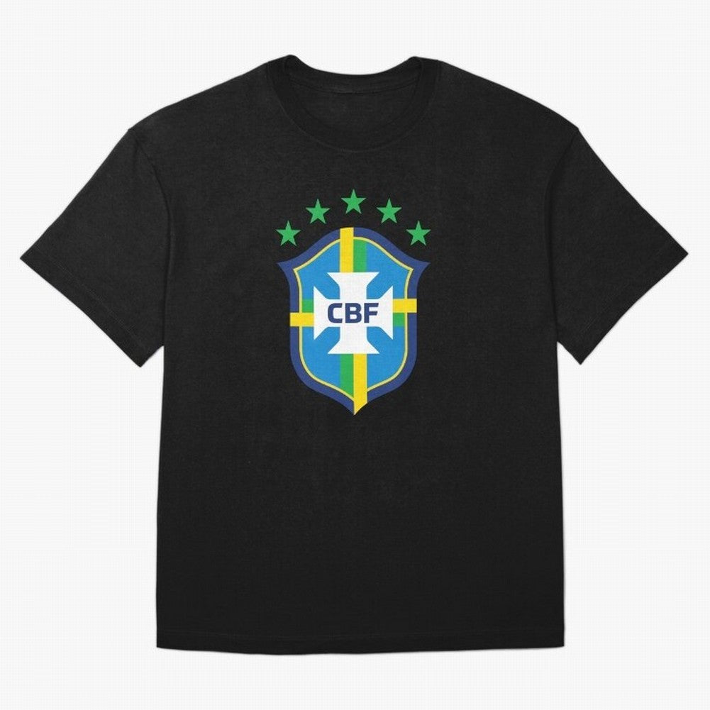 Brazilian Football Confederation Classic T-Shirt Follow the Road to FIFA World Cup 2026 for Fans of Messi and Cristiano Ronaldo and France and Portugal, Bringing Football Passion, Legendary Performances, Festival Vibes and Supporter Community;
