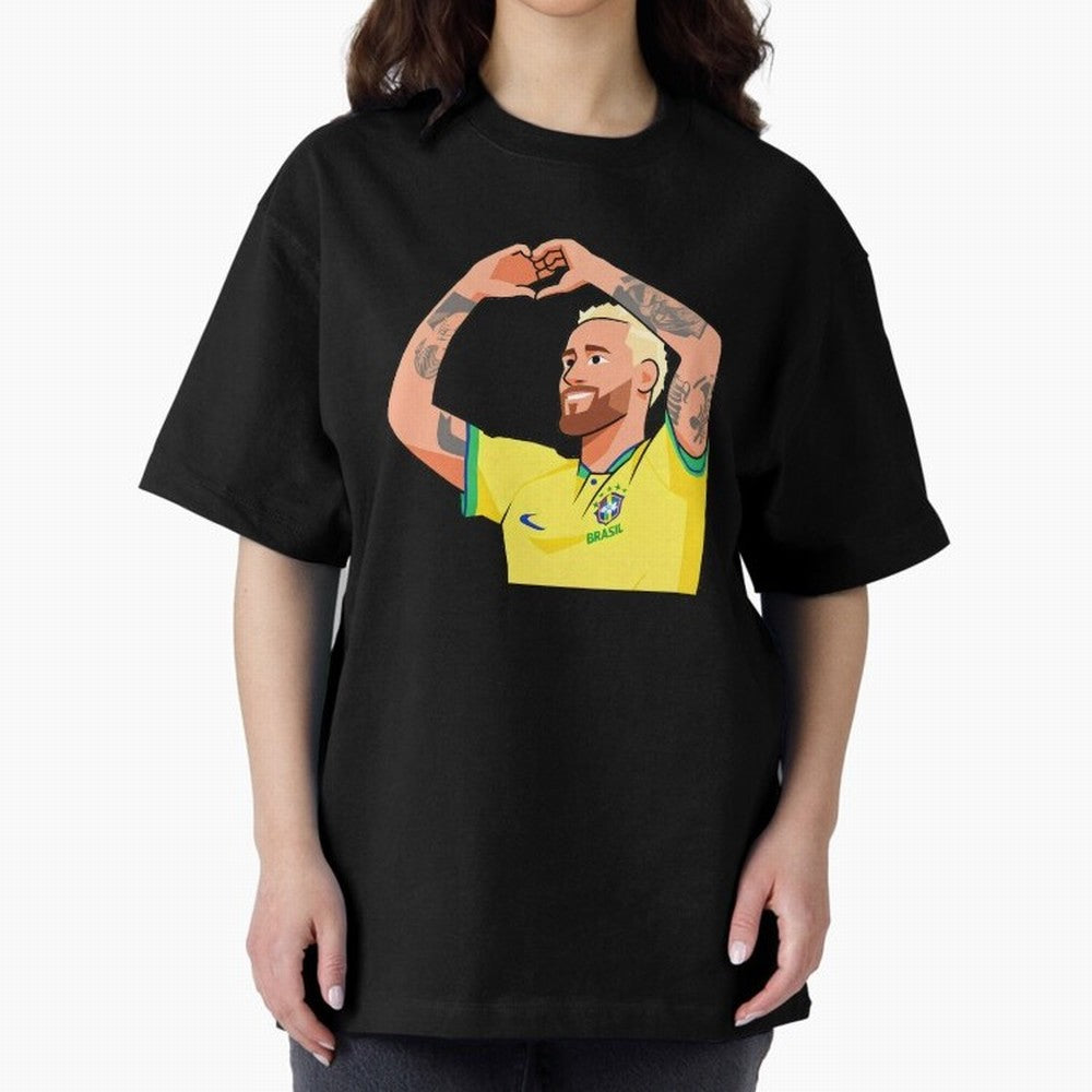 World Cup Neymar Oversized T-Shirt Enjoy the Biggest Football Party of Match Day Hype around FIFA World Cup 2026, CR7, Brazil, Portugal and Argentina, Championship Spirit, Famous Goals, Roaring Crowds and International Football Unity; Ideal for