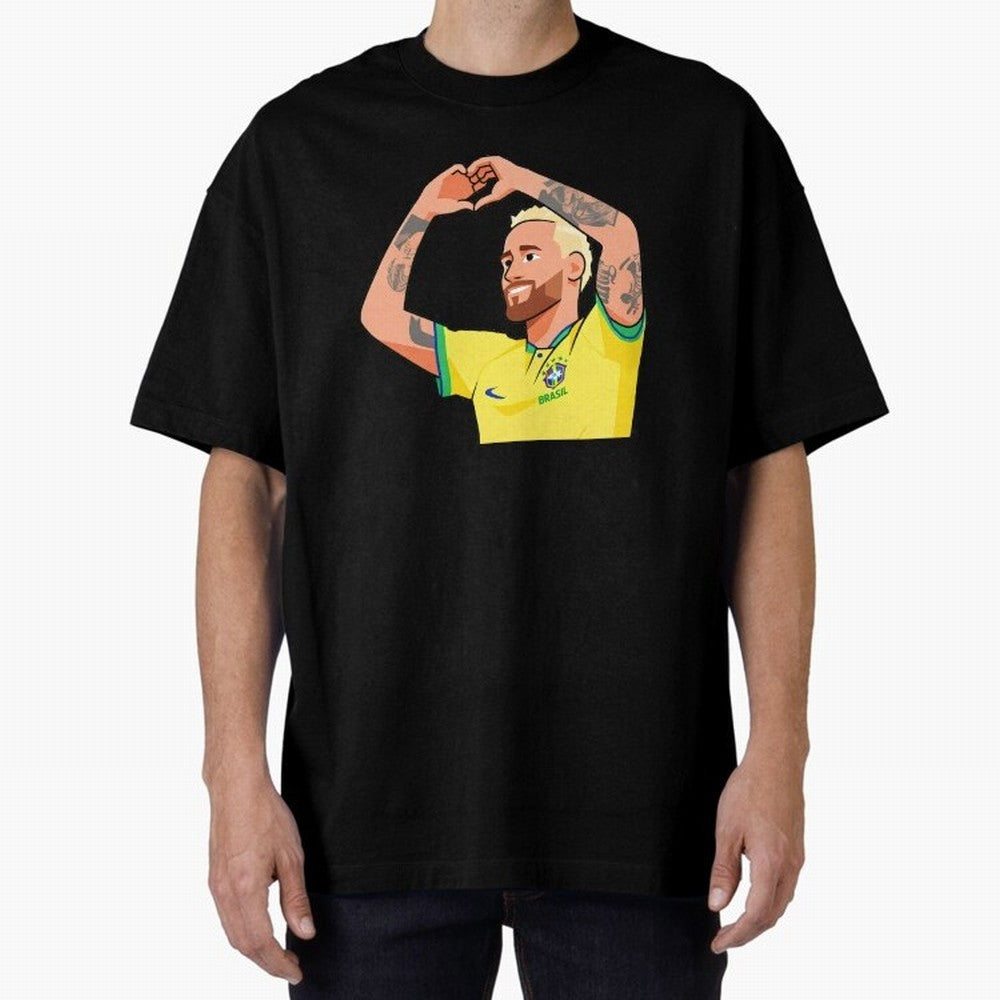World Cup Neymar Oversized T-Shirt Enjoy the Biggest Football Party of Match Day Hype around FIFA World Cup 2026, CR7, Brazil, Portugal and Argentina, Championship Spirit, Famous Goals, Roaring Crowds and International Football Unity; Ideal for