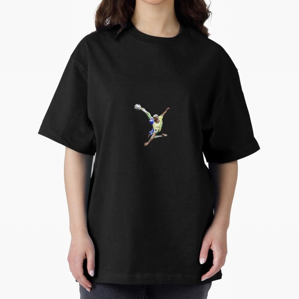 Richarlison best goal Oversized T-Shirt Support FIFA World Cup 2026 USA Canada Mexico for Fans of Messi, Neymar and Mbappe and France and Portugal, Bringing Sports Nostalgia, International Competition, Famous Players and Unforgettable Victories;