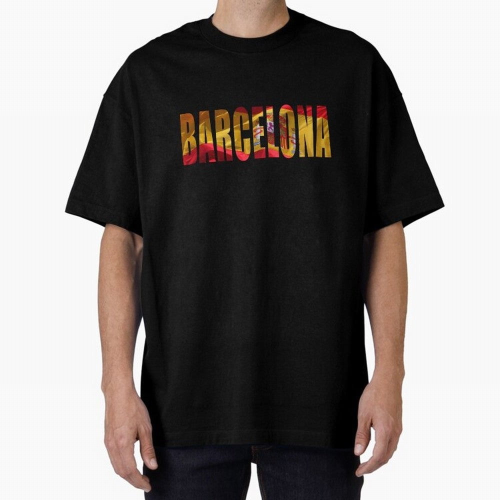 Barcelona city 2 Oversized T-Shirt Make Every Match About Global Football Passion for FIFA World Cup 2026, Featuring Haaland and Mbappe, Netherlands, Match Day Excitement, Supporter Culture, Golden Goals and Global Football Passion; Ideal for