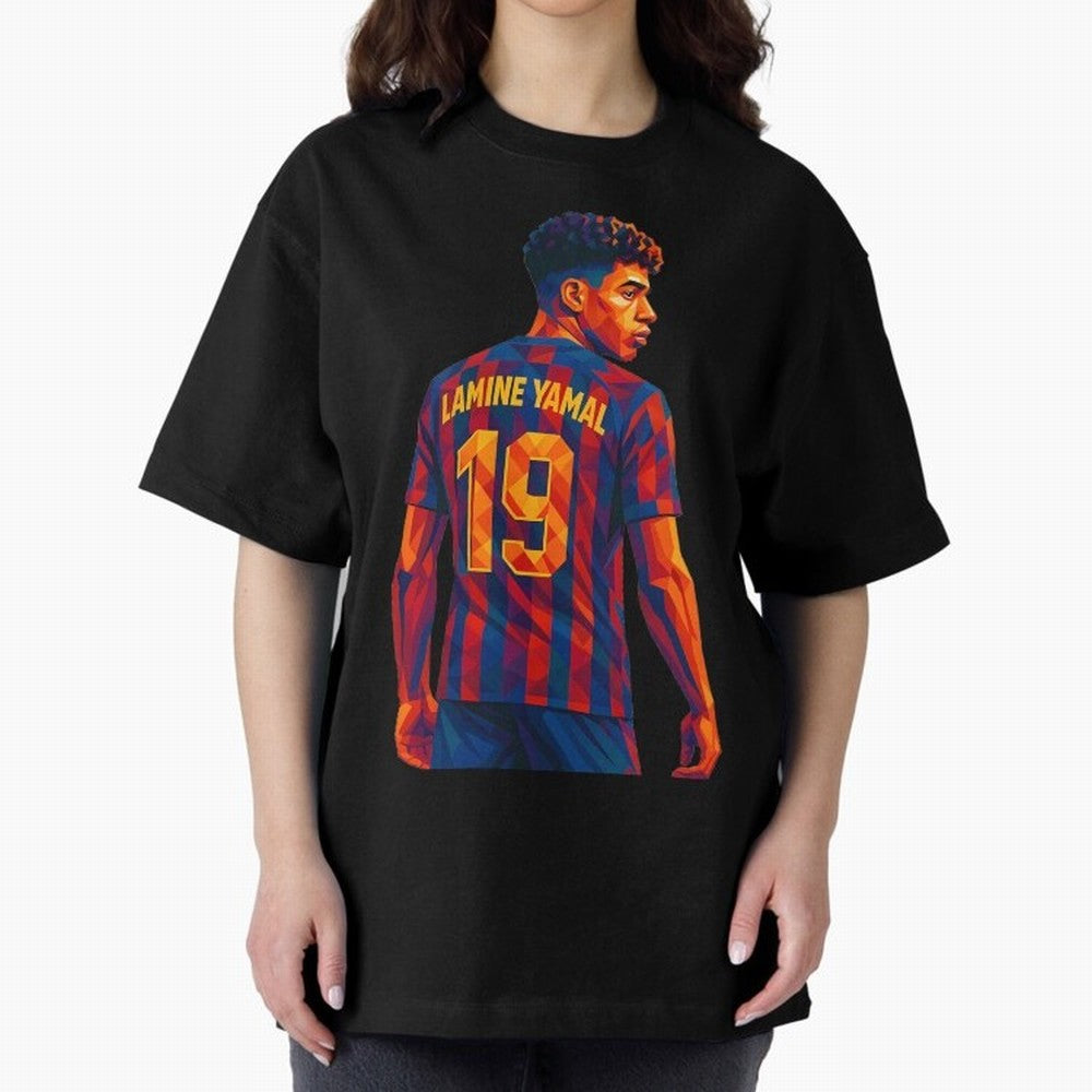 Lamine Yamal Oversized T-Shirt Honor Football Greatness during FIFA World Cup 2026 USA Canada Mexico Spirit, Highlighting Portugal, CR7, Tournament Hype, Historic Matchups, Family Viewing Parties and Global Sports Pride; Ideal for Football Dads,