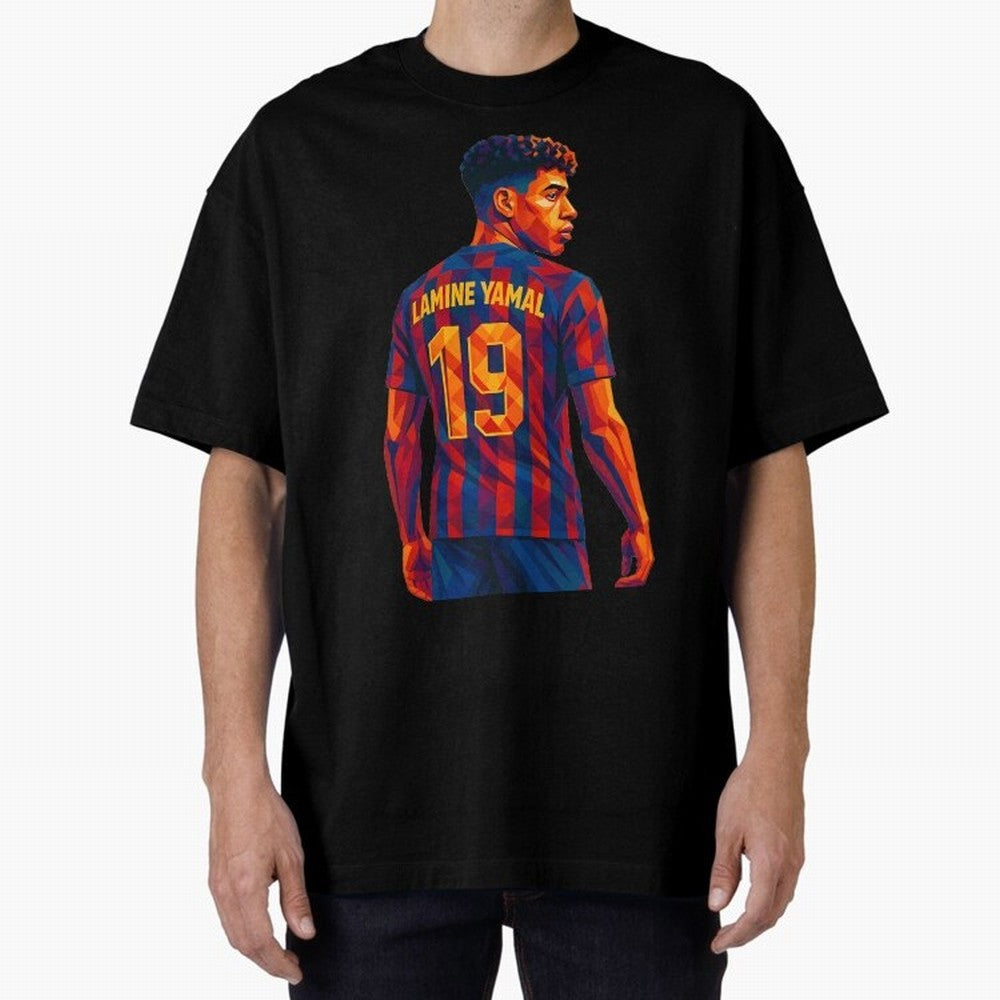 Lamine Yamal Oversized T-Shirt Honor Football Greatness during FIFA World Cup 2026 USA Canada Mexico Spirit, Highlighting Portugal, CR7, Tournament Hype, Historic Matchups, Family Viewing Parties and Global Sports Pride; Ideal for Football Dads,