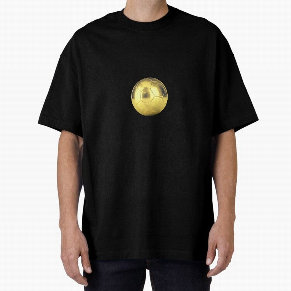 Gold Football | Golden Football Good Quality Oversized T-Shirt Make Every Match About the FIFA World Cup 2026 Group Stage Journey through Messi, CR7 and Mbappe Highlights, Portugal Pride, Supporter Pride, Iconic Celebrations, Legendary Names and