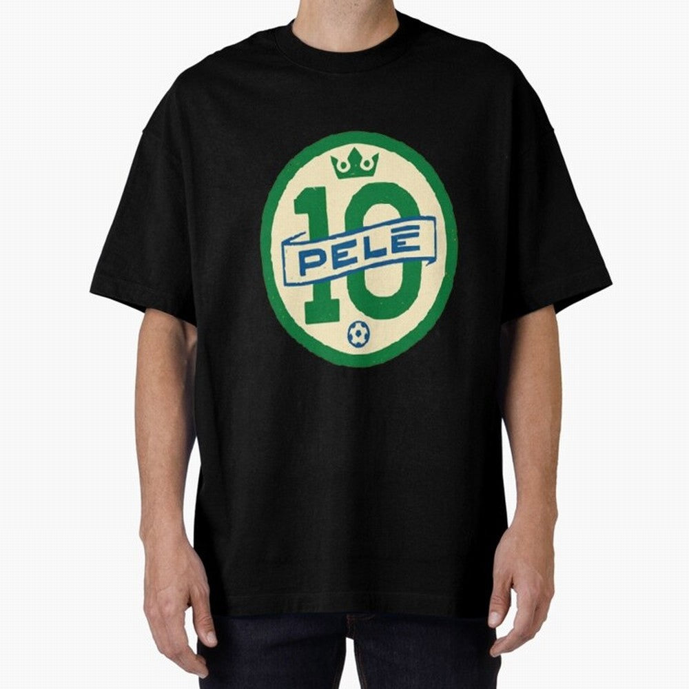 Signed Pele Shirt Oversized T-Shirt Bring Legendary Rivalry Energy to FIFA World Cup 2026 Inspired by CR7 and Messi, England, France and Netherlands Energy, Fan Favorite Moments, National Team Passion, Big Match Drama and Soccer History; Great for
