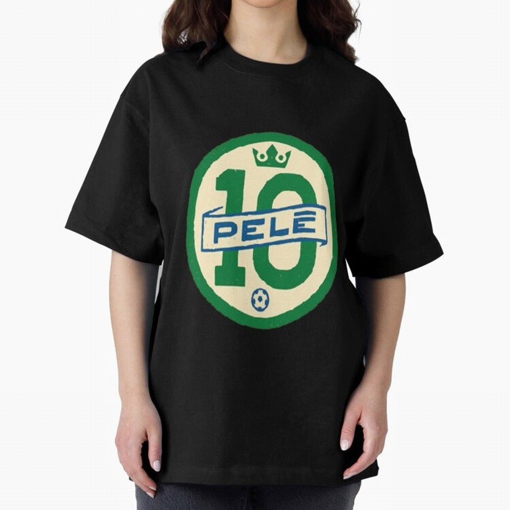 Signed Pele Shirt Oversized T-Shirt Bring Legendary Rivalry Energy to FIFA World Cup 2026 Inspired by CR7 and Messi, England, France and Netherlands Energy, Fan Favorite Moments, National Team Passion, Big Match Drama and Soccer History; Great for