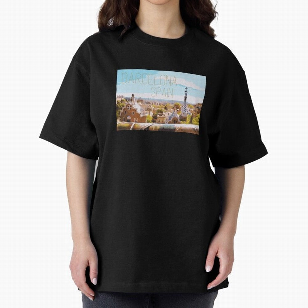 Barcelona Print Oversized T-Shirt Relive Legendary Nights from Global Football Passion for FIFA World Cup 2026 Group Stage, Driven by Messi, CR7 and Mbappe, Portugal, Spain and Germany, Champion Mindset, Group Stage Buzz, Knockout Tension and