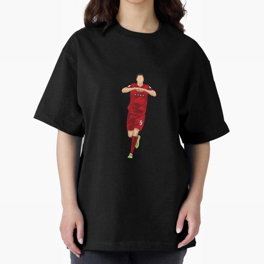 Celebration Oversized T-Shirt Bring FIFA World Cup 2026 Group Stage for Fans of Cristiano Ronaldo and Spain and Netherlands, Bringing Retro Football Energy, Iconic Rivalries, Trophy Chase Drama and Stadium Atmosphere; Ideal for Fans Who Follow