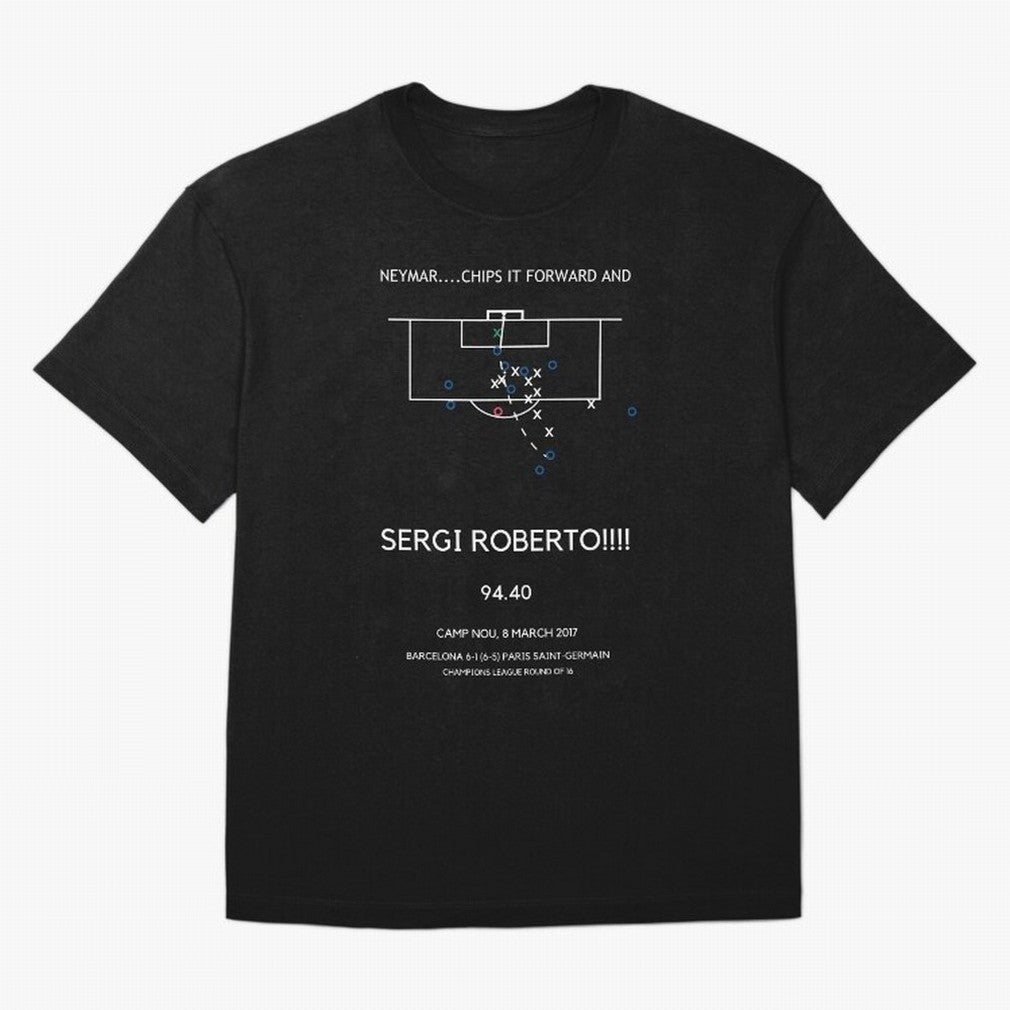 Sergi Roberto Winning Goal vs PSG (La Remontada) Classic T-Shirt Show Love for Legendary Goals in FIFA World Cup 2026 USA Canada Mexico Spirit, Featuring Brazil, Portugal and Argentina, Mbappe and Neymar, Global Supporter Spirit, Legendary Goals,