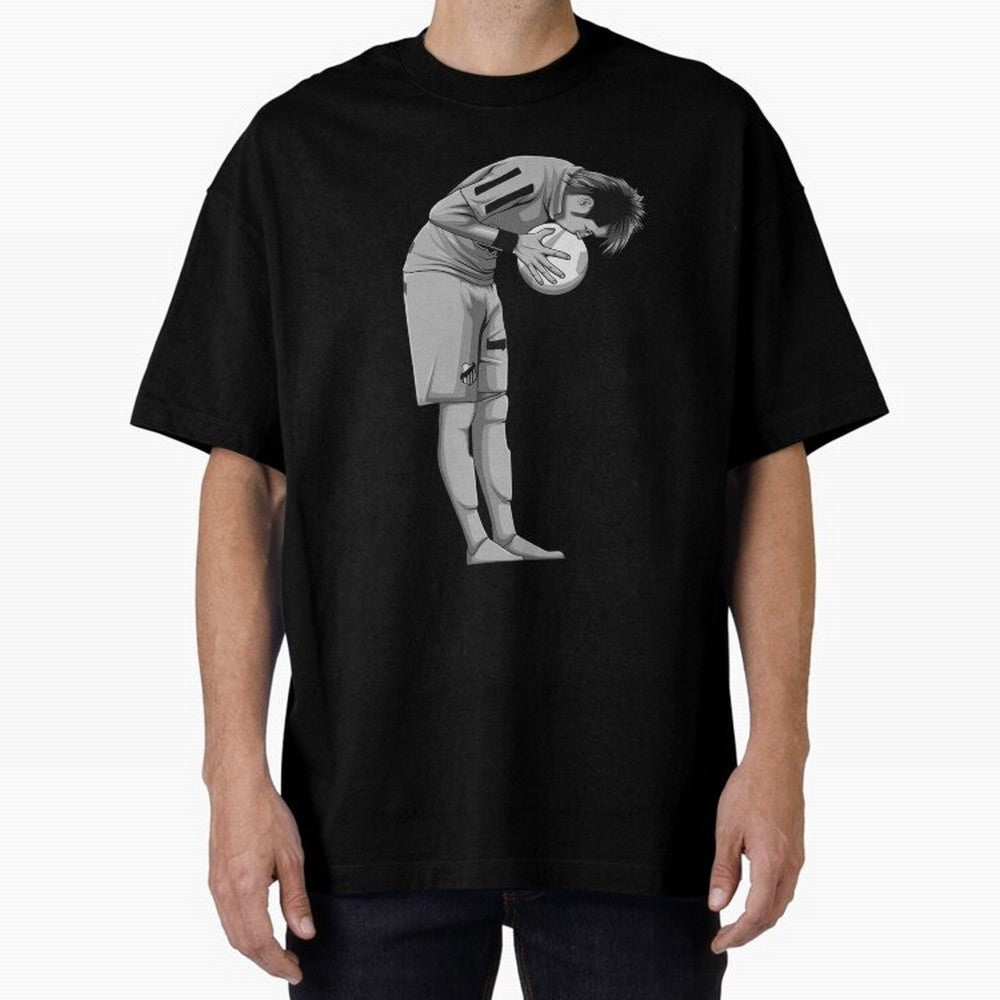 Neymar Black and White Version Oversized T-Shirt Follow the Road to FIFA World Cup 2026 Featuring Cristiano Ronaldo, Haaland and CR7, England, France and Netherlands Energy, Goal Celebration Energy, Supporter Heritage, Football Icons and Worldwide