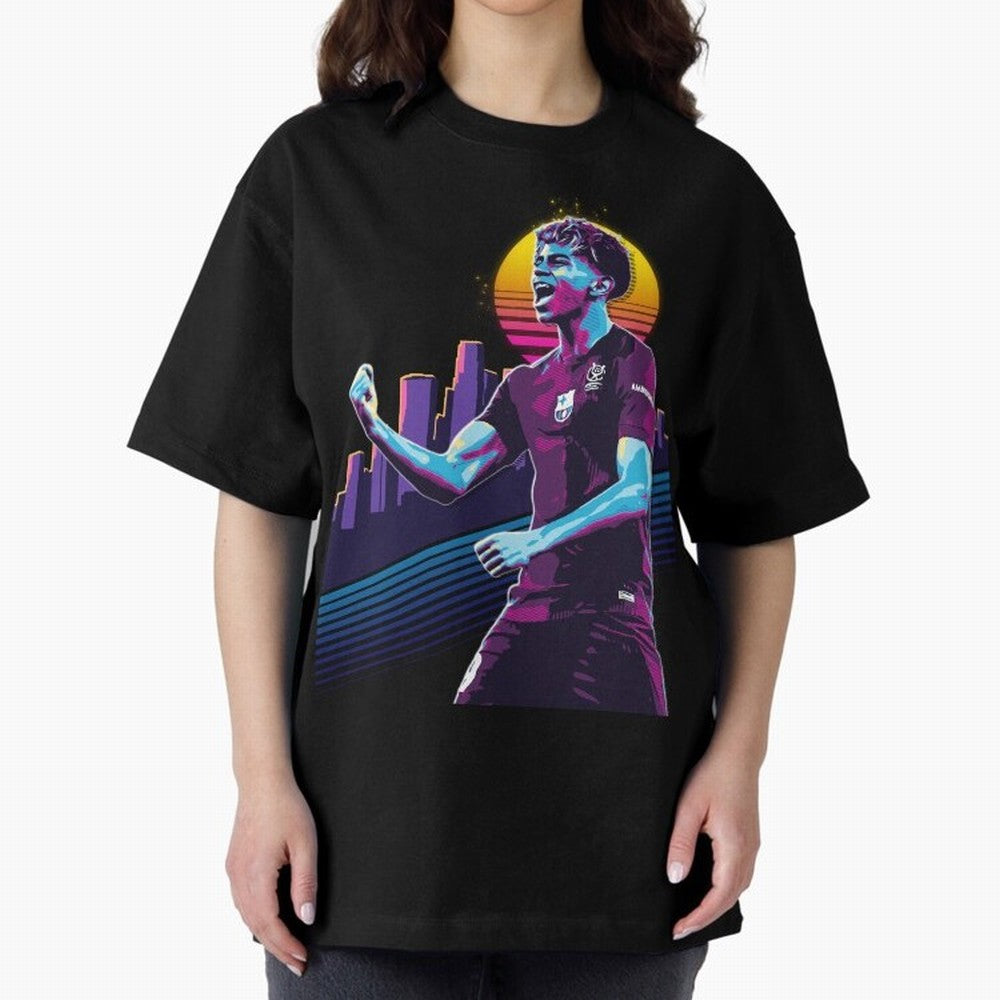 Lamine Yamal celebration 3 Oversized T-Shirt Fuel Your Fan Pride for the FIFA World Cup 2026 Group Stage Journey through Haaland Highlights, Portugal Pride, Retro Football Energy, Iconic Rivalries, Trophy Chase Drama and Stadium Atmosphere; Made