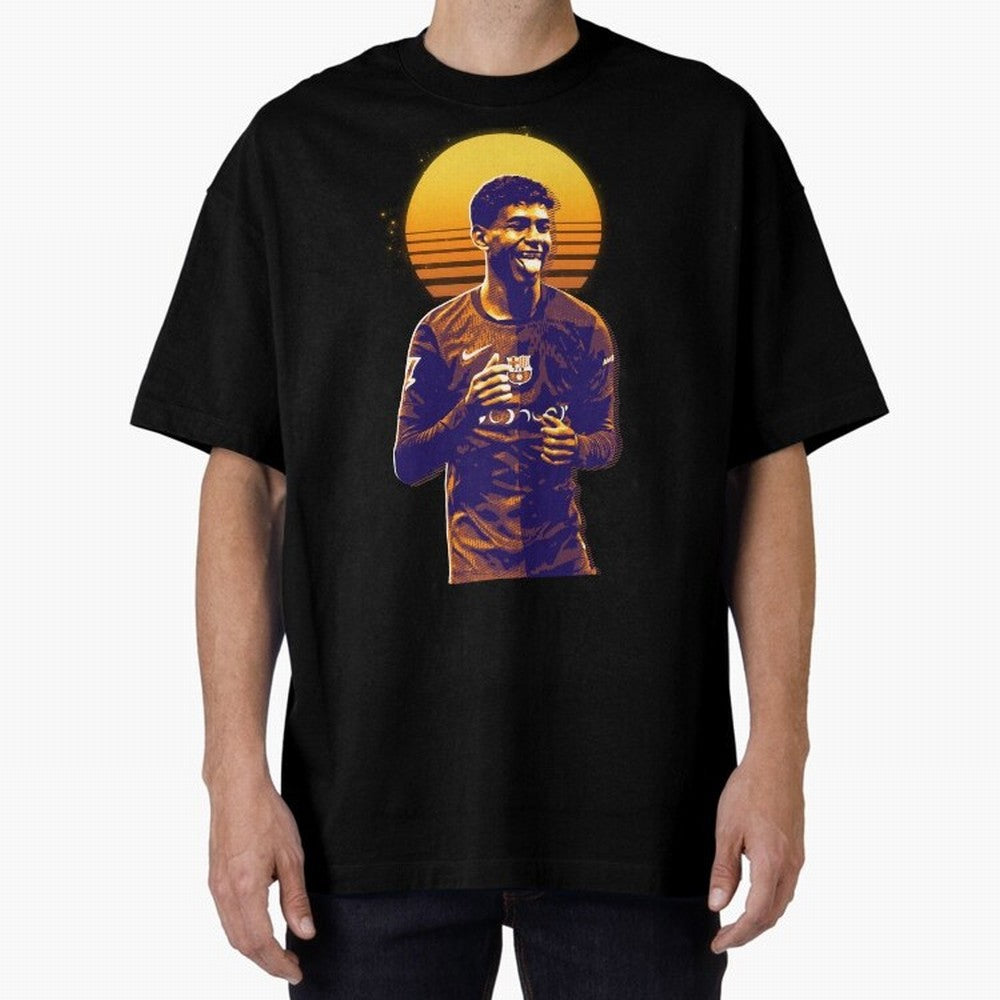 Yamal Lamine fcb club Oversized T-Shirt Stand with the FIFA World Cup 2026 Journey through Messi Highlights, Portugal Pride, Goal Celebration Energy, Supporter Heritage, Football Icons and Worldwide Tournament Joy; Ideal for Fans Who Follow Messi,