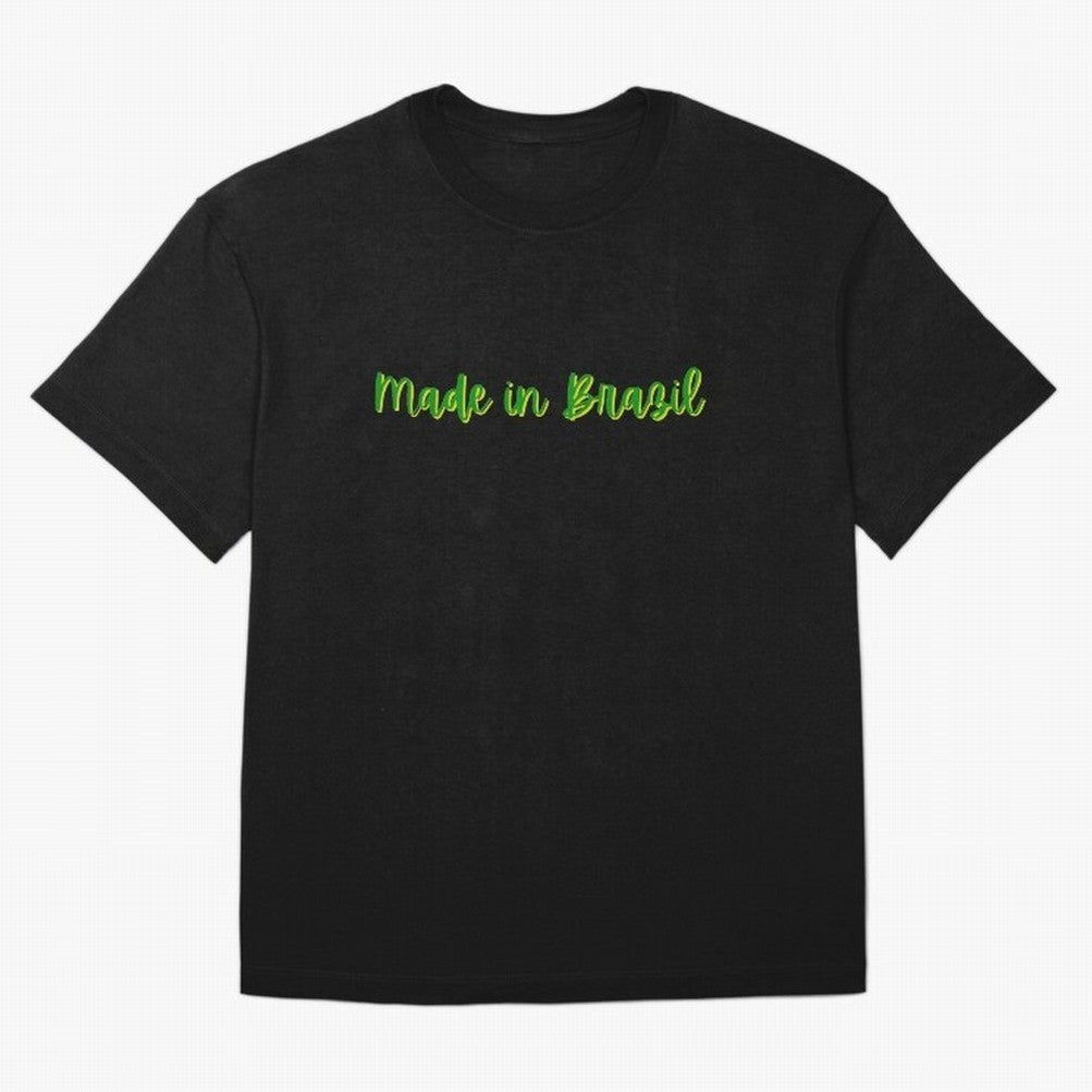 Made in Brazil Oversized T-Shirt Build Match Day Hype around FIFA World Cup 2026 Group Stage, Messi, CR7 and Mbappe, England, Supporter Pride, Iconic Celebrations, Legendary Names and Global Match Day Energy; Perfect for Fans, Collectors, Family