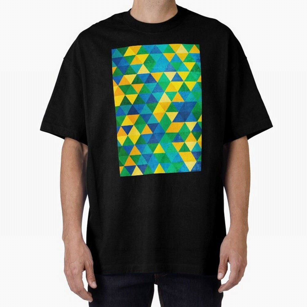 Geometric Brazil colors Classic T-Shirt Turn Up for FIFA World Cup 2026 Spirit, Celebrating Brazil, Portugal and Argentina, Neymar, Goal Celebration Energy, Supporter Heritage, Football Icons and Worldwide Tournament Joy; Made for Collectors Who