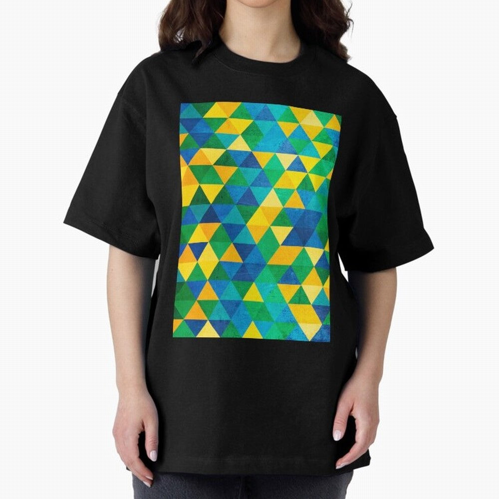 Geometric Brazil colors Classic T-Shirt Turn Up for FIFA World Cup 2026 Spirit, Celebrating Brazil, Portugal and Argentina, Neymar, Goal Celebration Energy, Supporter Heritage, Football Icons and Worldwide Tournament Joy; Made for Collectors Who